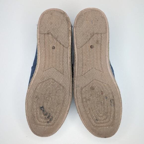 XO LOV blue woven espadrilles loafers slip on size 10 - Picture 8 of 9
